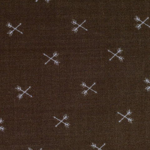 100% Viscose Woven Fabric, 75 gsm, 140 cm — Brown
