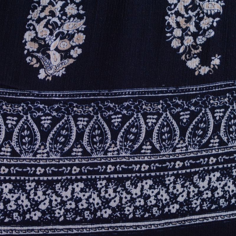 Off-White Paisley Woven, Viscose