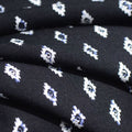 White Geometric Woven, Viscose, 120 gsm, 145 cm, ref EF-7688