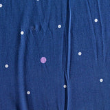 Blue Dots Woven, Viscose — texture