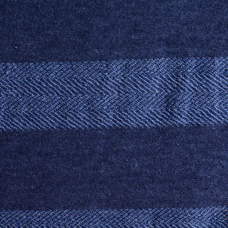 Dark Blue Horizontal-Stripe Knit