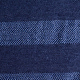 Dark Blue Horizontal-Stripe Knit