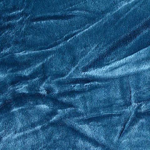 Polyester Stretch Fleece Fabric, 240 gsm, 170 cm — Navy