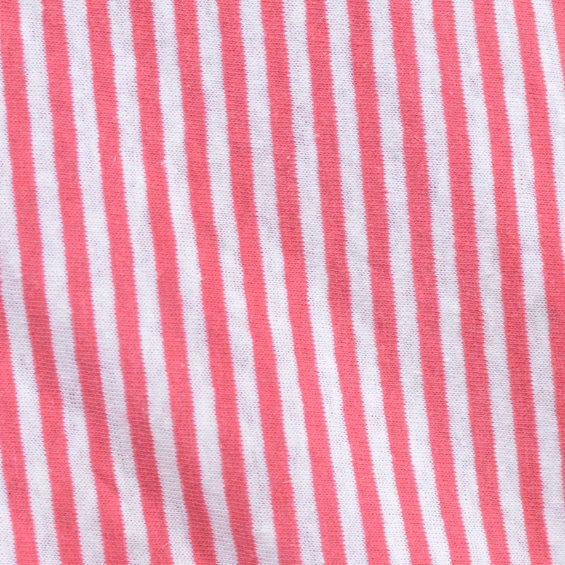 White Vertical-Stripe Knit, Cotton