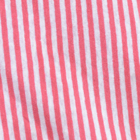 White Vertical-Stripe Knit, Cotton