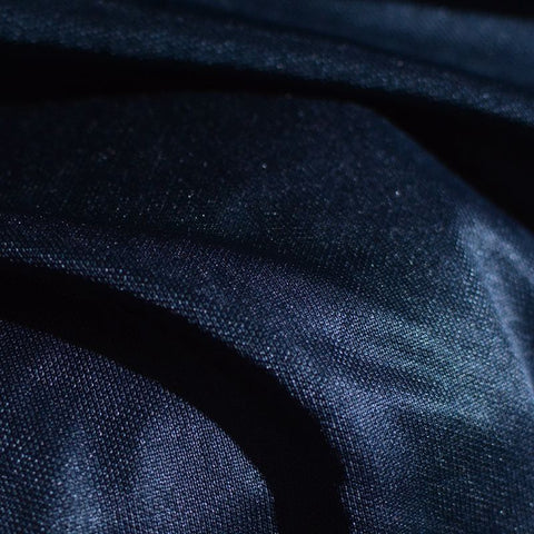 100% Polyester Chunky Knit Fabric, 108 gsm, 170 cm — Navy
