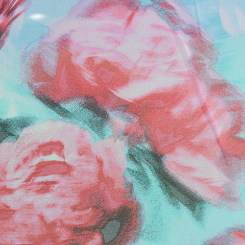 100% Polyester Chiffon Fabric, 65 gsm, 150 cm — Red