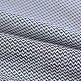 Black Houndstooth Woven, Polyester — texture