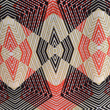 Black Diamonds Linen-Look, Polyester — texture