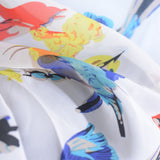 White Birds Chiffon, Polyester