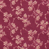 Beige Leaf Linen-Look, Polyester — texture
