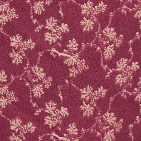 Beige Leaf Linen-Look, Polyester