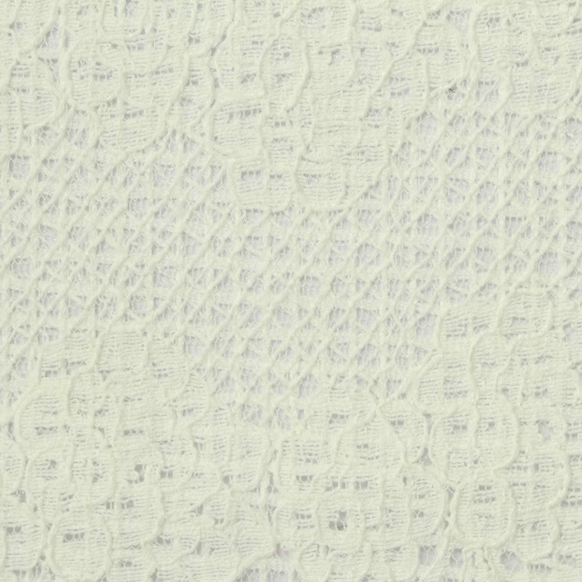 Cream Floral Crepe, Polyester
