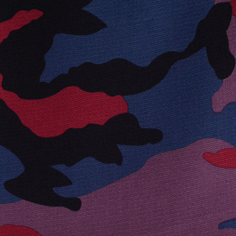 Dark Blue Camo Chiffon, Polyester