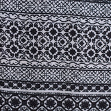 Black Horizontal-Band Linen-Look, Polyester