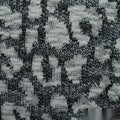 White Abstract Chunky Knit, Cotton-Poly, 220 gsm