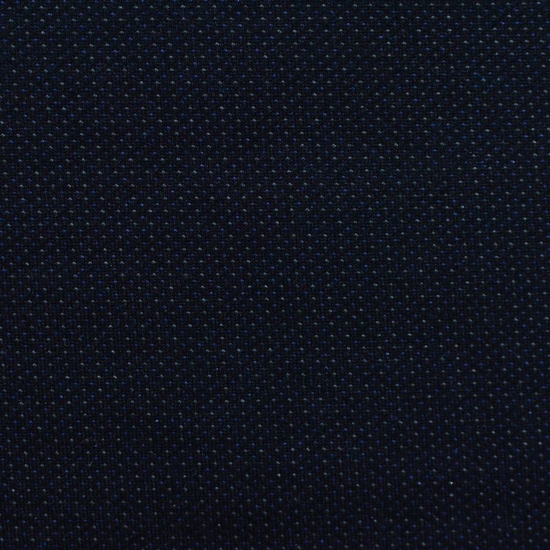 Navy Marl Interlock Knit, Viscose-Nylon
