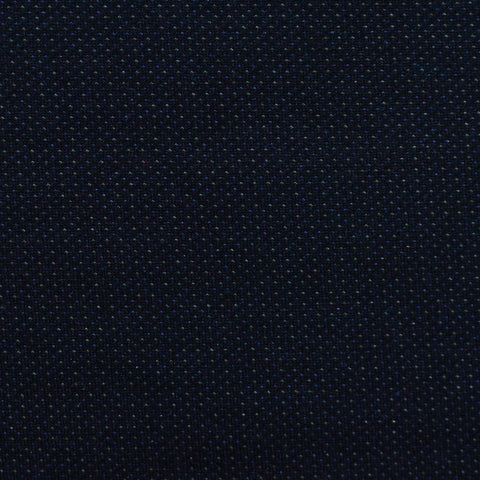 Navy Marl Interlock Knit, Viscose-Nylon