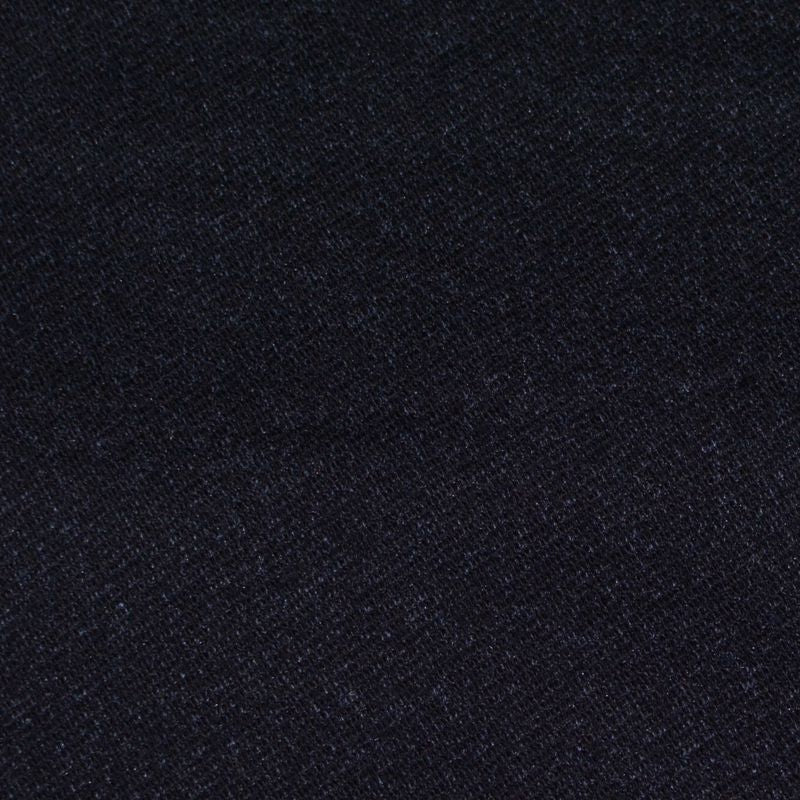 Black Marl Interlock Knit, Polyester, 482 gsm