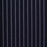 White Vertical-Stripe Interlock Knit, Nylon-Viscose