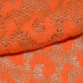 Orange Openwork Chunky Knit, Acrylic-Metallic