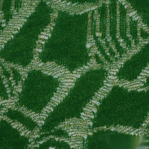 Acrylic Metallic Chunky Knit Fabric, 135 gsm, 150 cm — Green, ref EF-8419