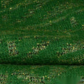 Acrylic Metallic Chunky Knit Fabric, 135 gsm, 150 cm — Green, ref EF-8420