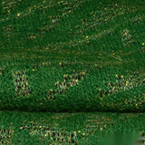 Acrylic Metallic Chunky Knit Fabric, 135 gsm, 150 cm — Green