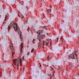 Red Abstract Jersey Knit, Poly-Viscose