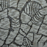 Cotton Polyester Metallic Chunky Knit Fabric, 220 gsm, 152 cm — Grey — texture
