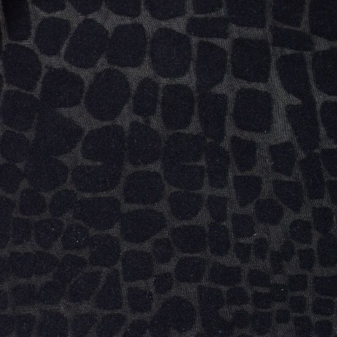 Animal Print Cotton Polyester Jersey Knit Fabric, 120 gsm, 152 cm — Black