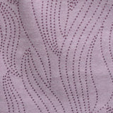 Dark Purple Wavy-Line Jersey Knit