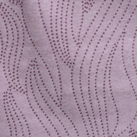 Dark Purple Wavy-Line Jersey Knit