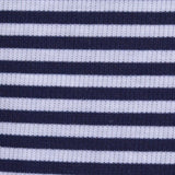 Navy Horizontal-Stripe Rib Knit