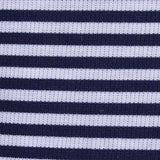 Navy Horizontal-Stripe Rib Knit — texture