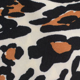 Black Leopard Linen-Look, Polyester