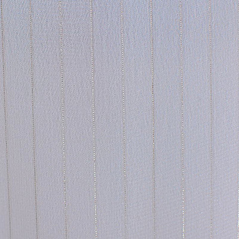 Silver Vertical-Stripe Chiffon, Polyester