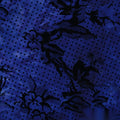 Black Floral Knit, Polyester, 210 gsm, 160 cm, ref EF-8635