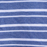 Blue Horizontal-Stripe Rib Knit, Poly-Viscose — texture