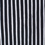 Black Vertical-Stripe Rib Knit, Viscose