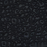 Dark Grey Tone-on-Tone Leopard Jacquard, Viscose-Nylon