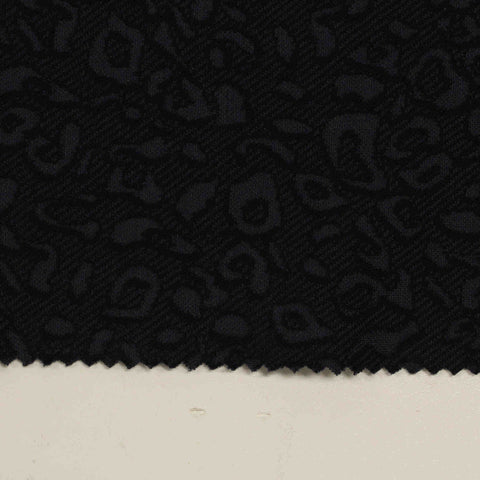 Black Leopard Jacquard, Viscose-Nylon