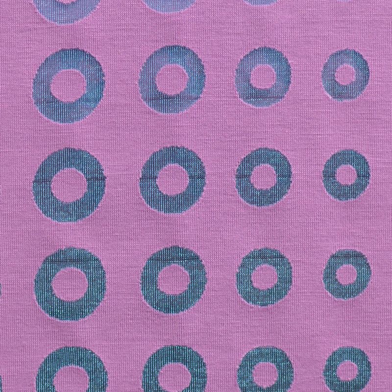 Blue Circles Jacquard, Viscose-Nylon