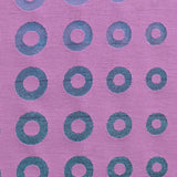 Blue Circles Jacquard, Viscose-Nylon