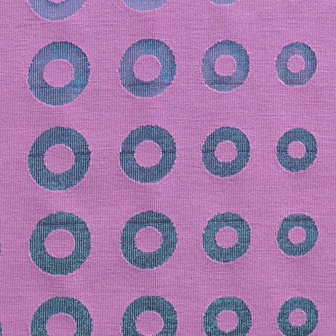 Blue Circles Jacquard, Viscose-Nylon
