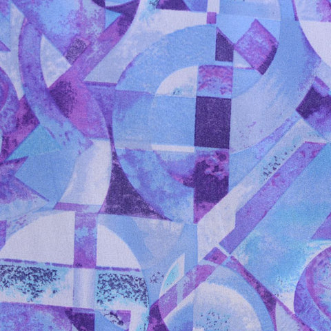 Purple Abstract Knit, Polyester, 90 gsm