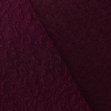 Burgundy Tone-on-Tone Jacquard, Viscose-Poly