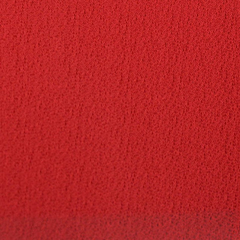 100% Polyester Linen-Look Fabric, 90 gsm, 153 cm — Red