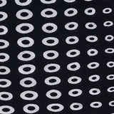 Black Dot Interlock Knit, Cotton — texture
