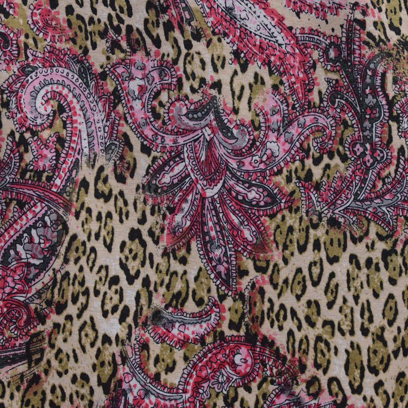 Pink Paisley Knit, Polyester